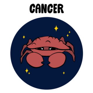 Cancer Zodiac Sign Circle Sticker