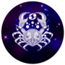 Cancer Zodiac Sign Galaxy Horoscope Sticker