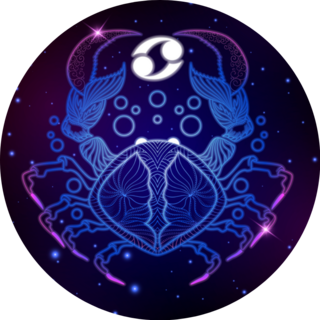 Cancer Zodiac Sign Galaxy Sticker
