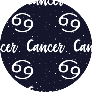 Cancer  Zodiac Star Seamless Pattern Sticker