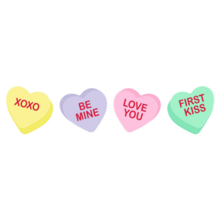 Candy Heart Sayings Valentines Sticker