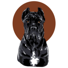 Cane Corso Brown Sticker