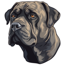 Cane Corso Flat Icon Sticker