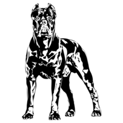 Cane Corso Illustration Sticker