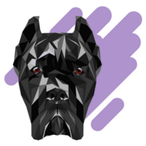 Cane Corso Purple Sticker
