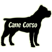 Cane Corso Silhouette Sticker
