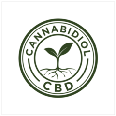 Cannabidiol Cbd Logo Circle Sticker