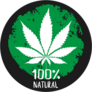 Cannabis 100% Natural Sticker