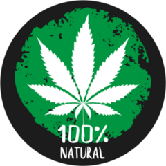 Cannabis 100% Natural Sticker