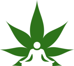 Cannabis And Meditation Sticker