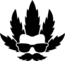 Cannabis Head Sticker