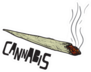 Cannabis Letter With A Joint Or Spliff Sticker
