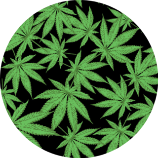 Cannabis Marijuana Leafs - Seamless Pattern Sticker