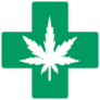 Cannabis Medical Cross Sticker