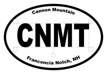 Cannon Mountain Oval Sticker