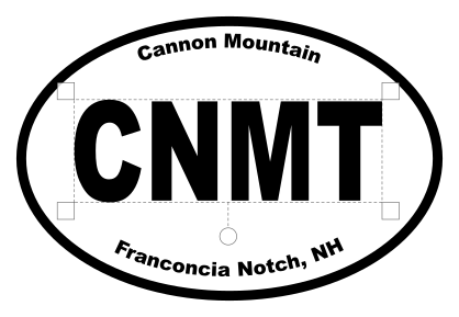Cannon Mountain Oval Sticker