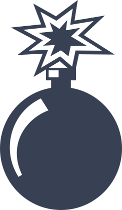 Cannonball Explosive Sticker