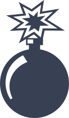 Cannonball Explosive Sticker