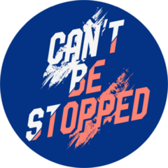 Cant It Be Stopped, Inspirational Fitness Quote Sticker