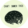 Cant Touch This Hedgehog Sticker