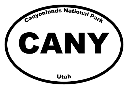 Canyonlands National Park Oval Sticker
