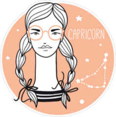 Capricorn Girl Sticker