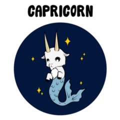 Capricorn Zodiac Animated Horoscope Sticker