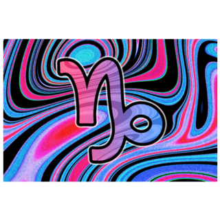 Capricorn Zodiac Sign Funky Horoscope Sticker