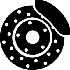 Car Brake Disc Icon Sticker
