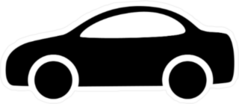 Car Vector Icon Sticker