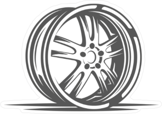 Car Wheel Rim Sticker