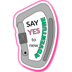 Carbine Say Yes To New Adventure Sticker 