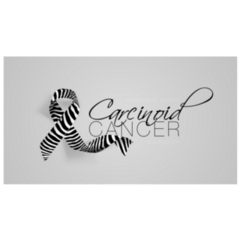 Carcinoid Cancer Awareness Calligraphy Sticker