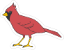 Cardinal Mascot Sticker