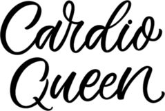 Cardio Queen Sport Saying Sticker