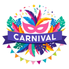 Carnival Brazil Die Cut Sticker