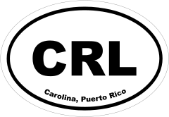 Carolina, Puerto Rico Oval Stickers