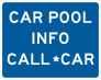 Carpool Info Call *Car Sticker