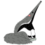 Cartoon Animal Anteater Sticker