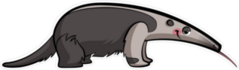 Cartoon Anteater Smiling Sticker