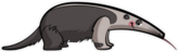 Cartoon Anteater Smiling Sticker