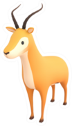 Cartoon Antelope Sticker