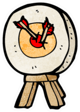 Cartoon Archery Target Cute Sticker
