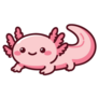 Cartoon Axolotl Sticker