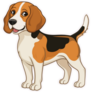 Cartoon Beagle Sticker