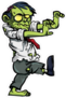 Cartoon Business Zombie Sticker