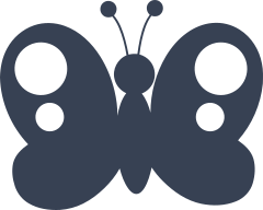 Cartoon Butterfly Sticker