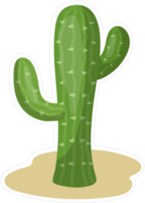 Cartoon Cactus Sticker