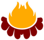 Cartoon Campfire Sticker