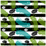 Cartoon Caterpillars On Stripes Sticker